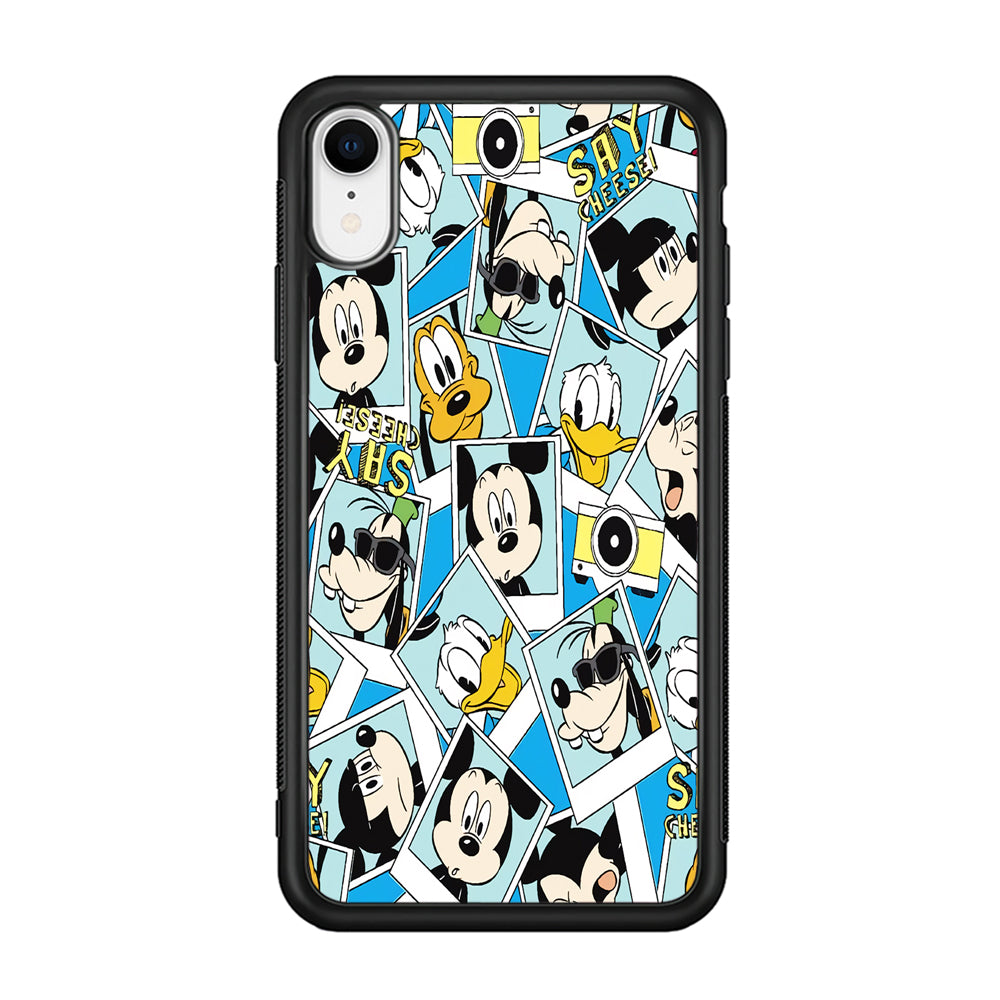 Mickey Family Photo In Frame iPhone XR Case