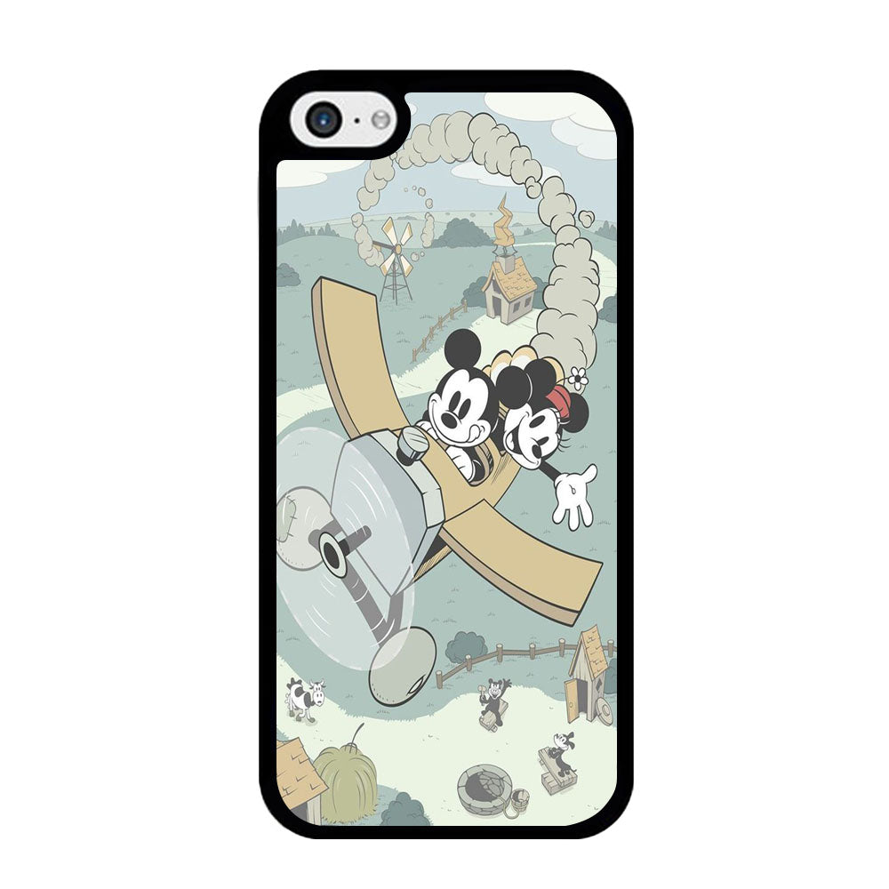 Mickey Mouse And Minnie fly With Air Craft iPhone 5 | 5s Case - Ezzystore