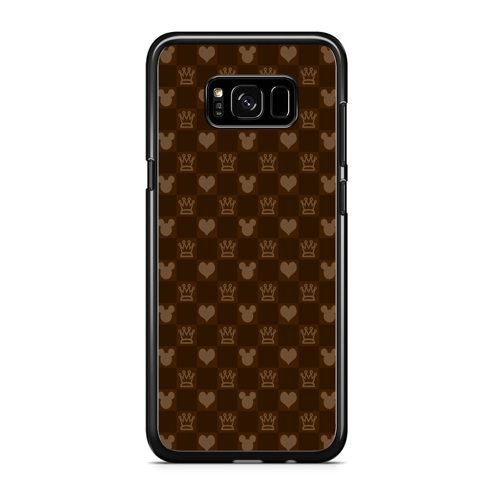 Mickey Mouse Doodle Logo Cube Chocolate Samsung Galaxy S8 Plus Case