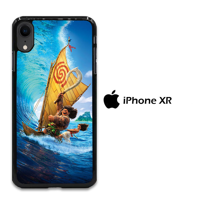 Moana Waves Surfing With Boat iPhone XR Case
