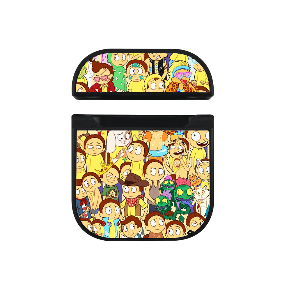 Morty Doodle Hard Plastic Case Cover For Apple Airpods