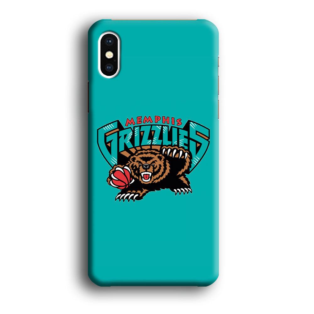 NBA Memphis Grizzlies Bear Logo iPhone Xs Max Case