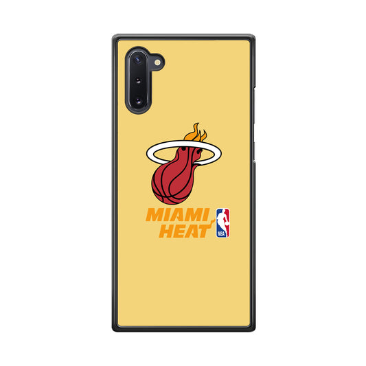 NBA Miami Heat Latte Colour Logo Samsung Galaxy Note 10 Case