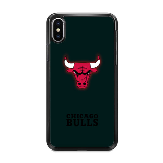 NBA Chicago Bulls Midnight Blue Logo iPhone X Case