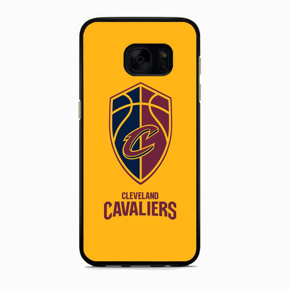 NBA Cleveland Cavaliers Yellow Shield Logo Samsung Galaxy S7 Edge Case