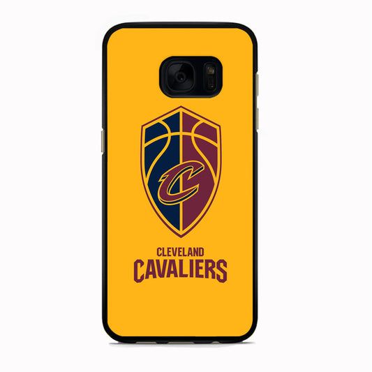 NBA Cleveland Cavaliers Yellow Shield Logo Samsung Galaxy S7 Edge Case