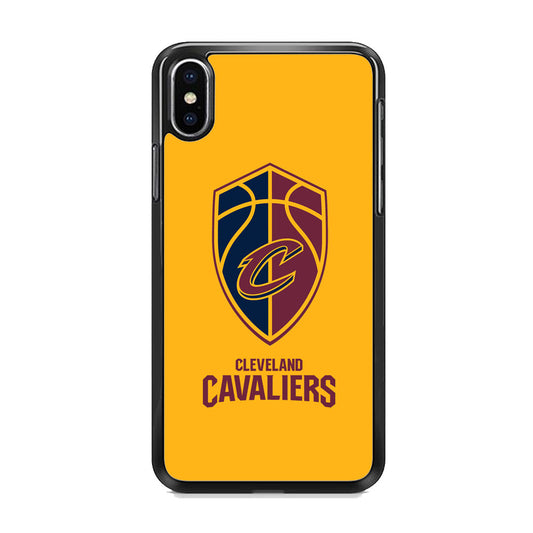 NBA Cleveland Cavaliers Yellow Shield Logo iPhone X Case