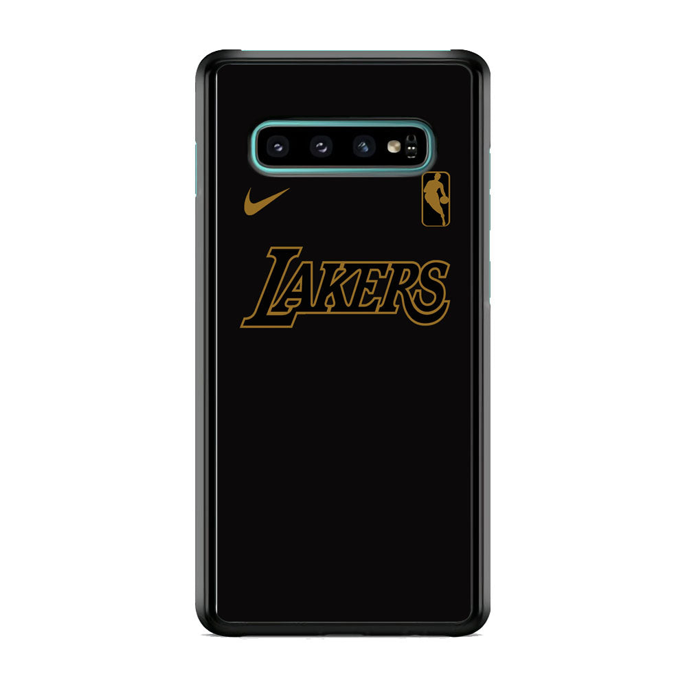 NBA Los Angeles Lakers Space Grey Nike Gold Logo Samsung Galaxy S10 Case