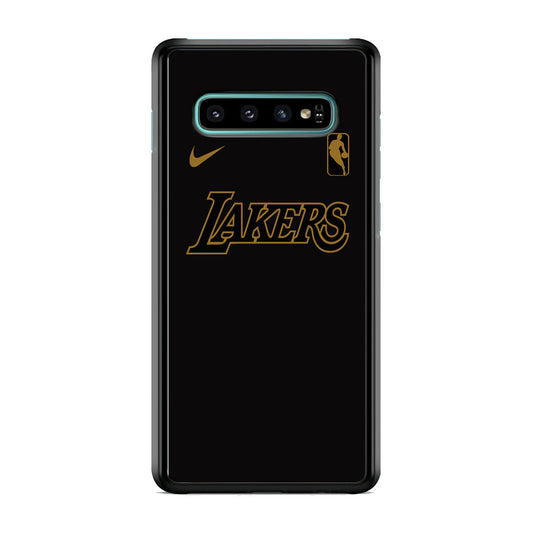 NBA Los Angeles Lakers Space Grey Nike Gold Logo Samsung Galaxy S10 Case