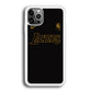 NBA Los Angeles Lakers Space Grey Nike Gold Logo iPhone 12 Pro Max Case
