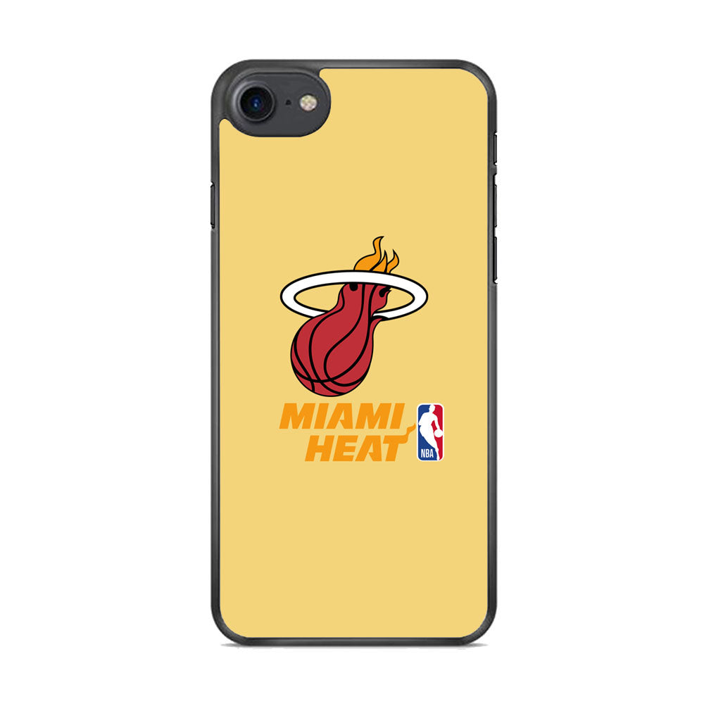 NBA Miami Heat Latte Colour Logo iPhone 8 Case