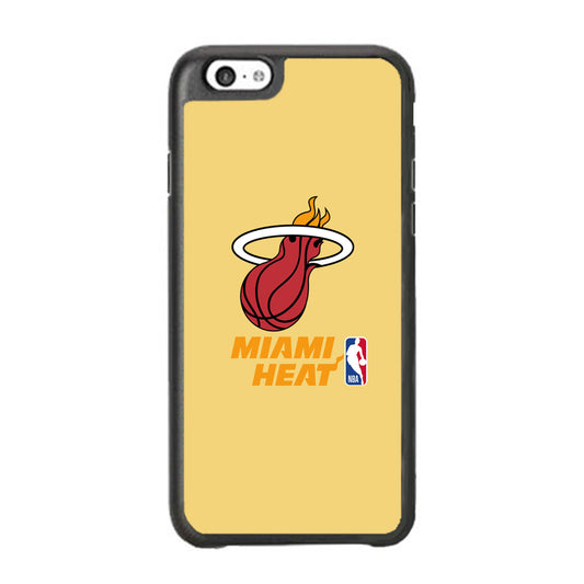 NBA Miami Heat Latte Colour Logo iPhone 6 Plus | 6s Plus Case