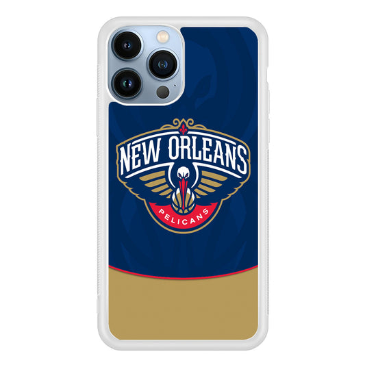 NBA Orleans Pelicans Blue iPhone 13 Pro Max Case