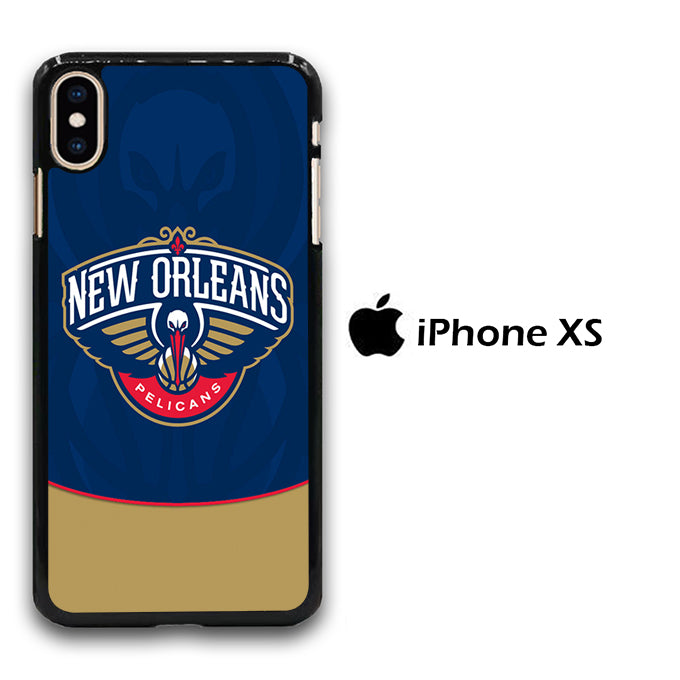NBA Orleans Pelicans Blue iPhone Xs Case