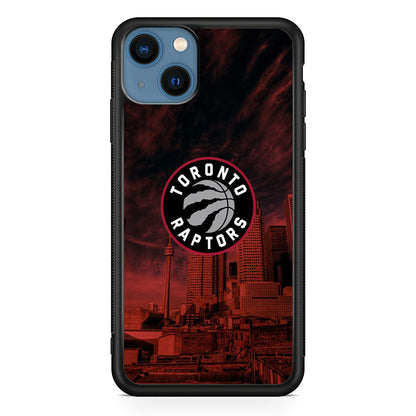 NBA Toronto Raptors Logo Sunset In The City iPhone 13 Case