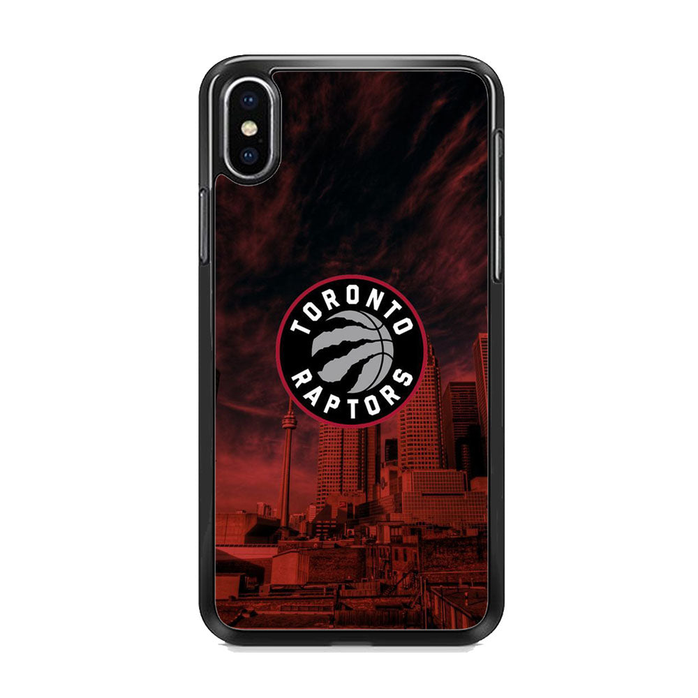 NBA Toronto Raptors Logo Sunset In The City iPhone Xs Max Case