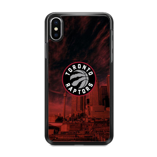 NBA Toronto Raptors Logo Sunset In The City iPhone Xs Max Case