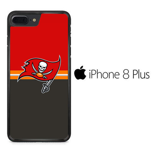 NFl Tampa Bay Buccaneers Red Grey iPhone 8 Plus Case