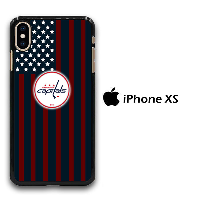 NHL Washington Capitals White Flags iPhone Xs Case