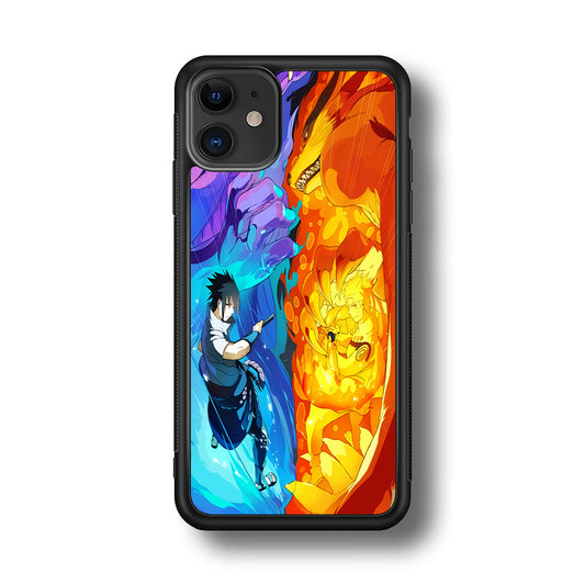 Naruto VS Sasuke Great fight iPhone 11 Case