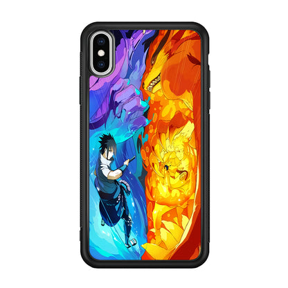 Naruto VS Sasuke Great fight iPhone Xs Max Case
