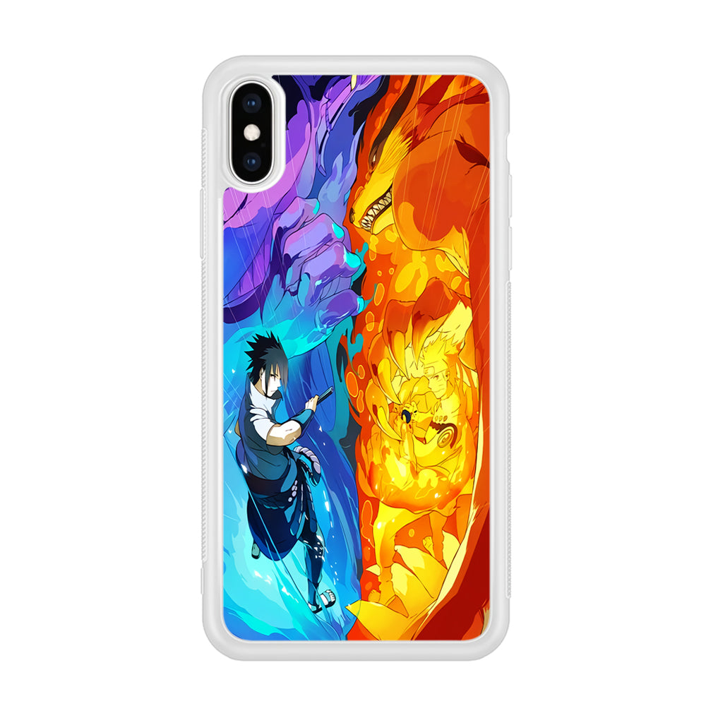 Naruto VS Sasuke Great fight iPhone Xs Max Case