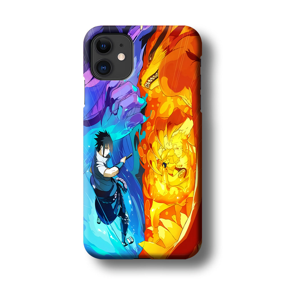 Naruto VS Sasuke Great fight iPhone 11 Case