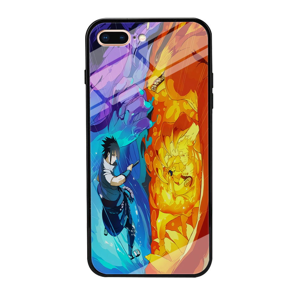 Naruto VS Sasuke Great fight iPhone 7 Plus Case