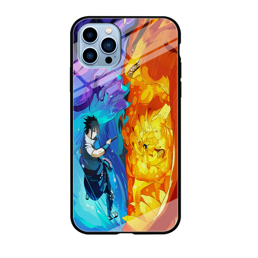 Naruto VS Sasuke Great fight iPhone 12 Pro Max Case