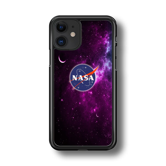 Nasa Purple Space Logo iPhone 11 Case