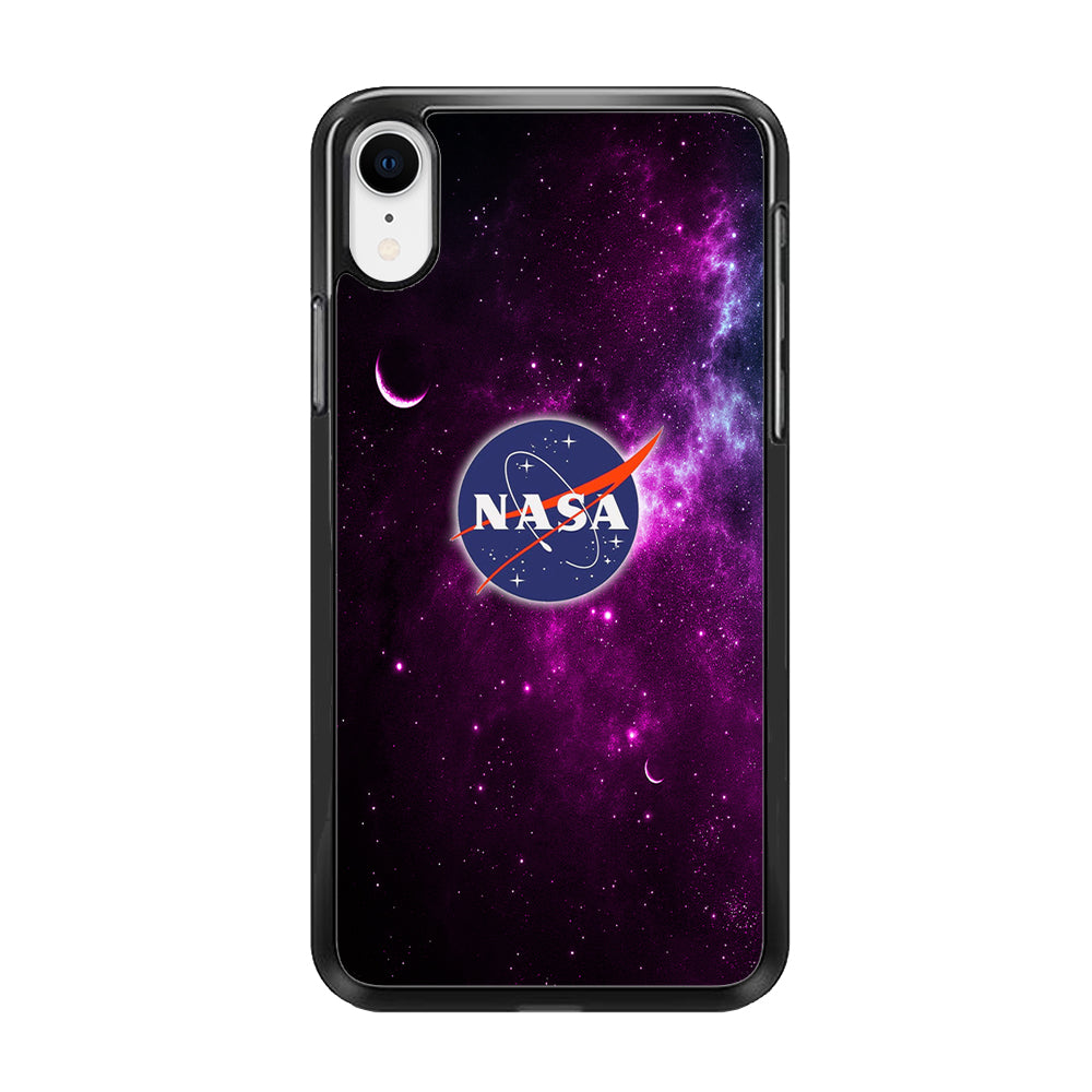 Nasa Purple Space Logo iPhone XR Case