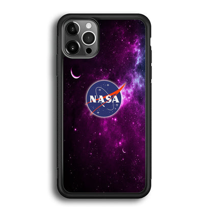 Nasa Purple Space Logo iPhone 12 Pro Max Case