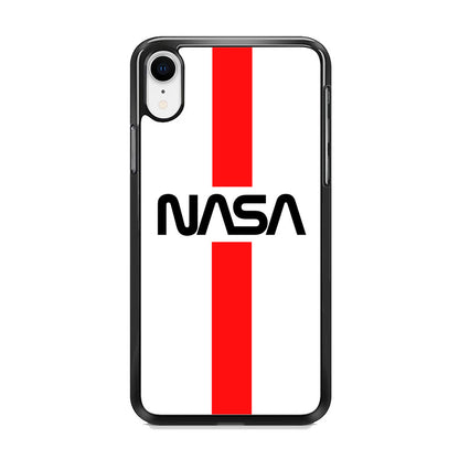 Nasa White Stripe Red iPhone XR Case