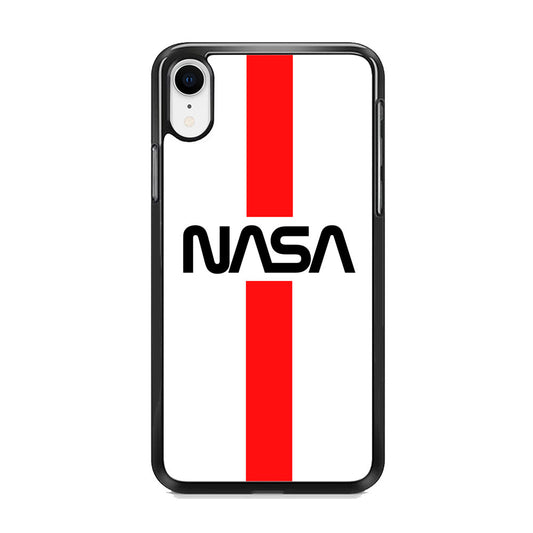 Nasa White Stripe Red iPhone XR Case