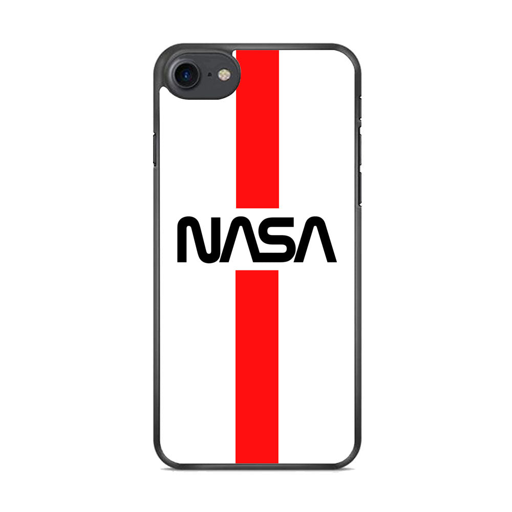 Nasa White Stripe Red iPhone 8 Case