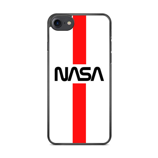 Nasa White Stripe Red iPhone 8 Case