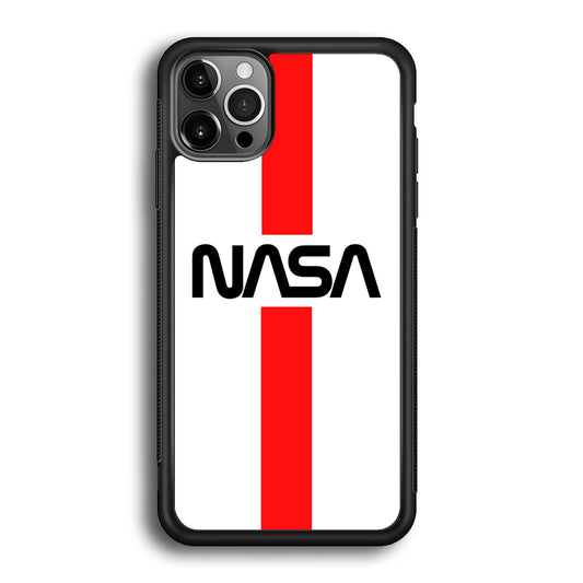 Nasa White Stripe Red iPhone 12 Pro Max Case