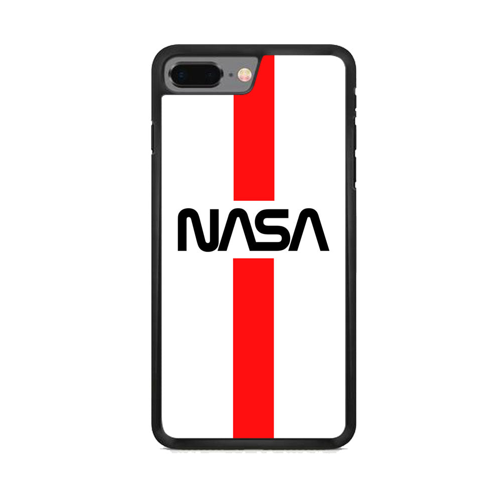 Nasa White Stripe Red iPhone 8 Plus Case