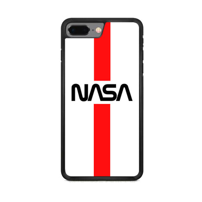 Nasa White Stripe Red iPhone 8 Plus Case