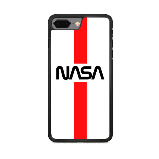 Nasa White Stripe Red iPhone 8 Plus Case