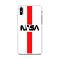 Nasa White Stripe Red iPhone X Case