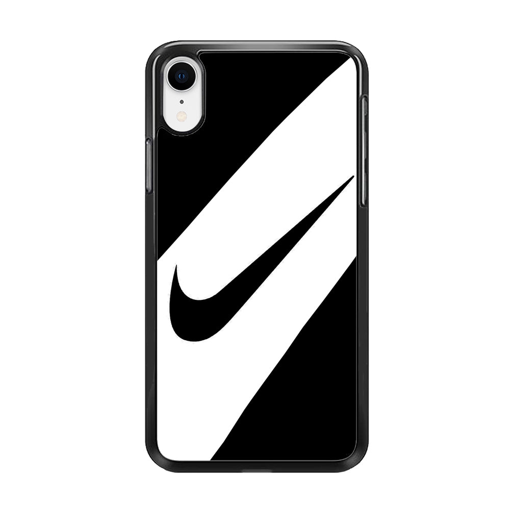 Nike Black Italic Logo iPhone XR Case