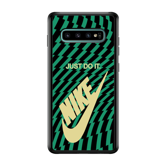 Nike Blaster Colour Green And Black Samsung Galaxy S10 Case