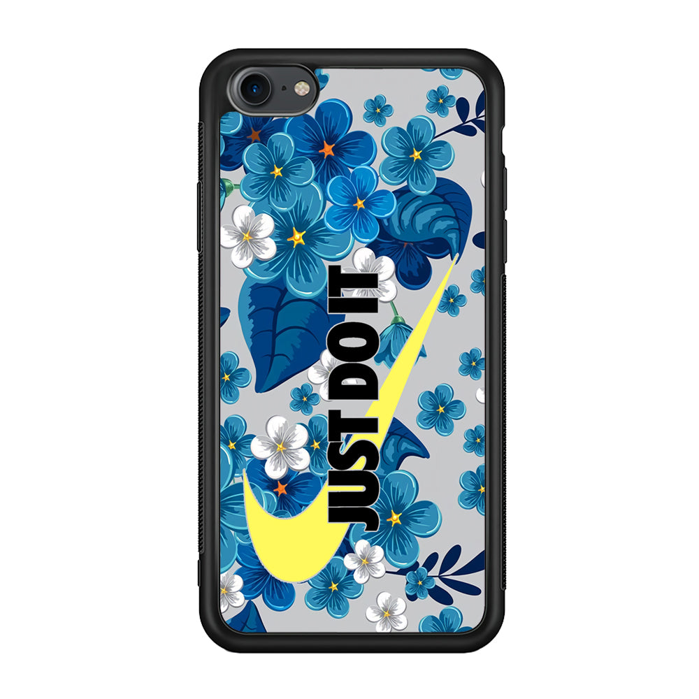 Nike Blue Flowers Just Do It iPhone 8 Case