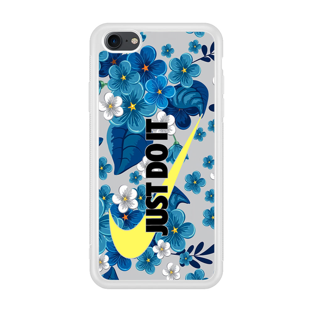 Nike Blue Flowers Just Do It iPhone 8 Case
