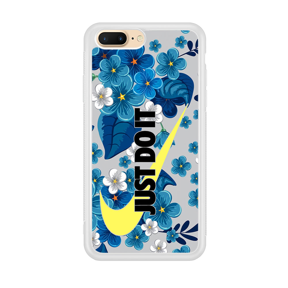 Nike Blue Flowers Just Do It iPhone 7 Plus Case