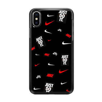 Nike Collage Of Emblem Icon iPhone X Case
