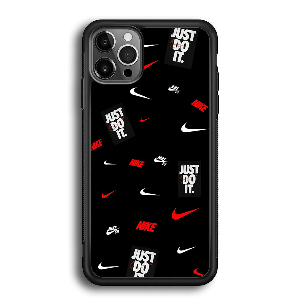 Nike Collage Of Emblem Icon iPhone 12 Pro Max Case