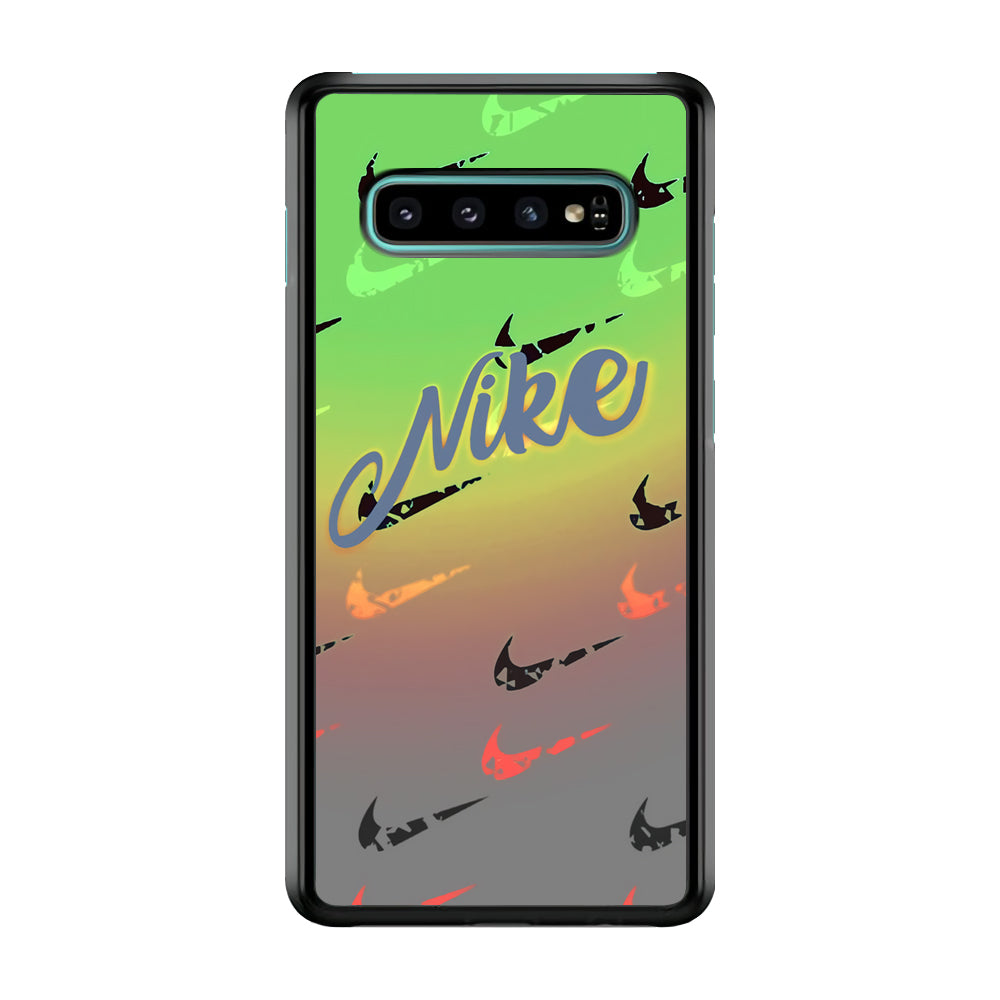 Nike Gradation Green Samsung Galaxy S10 Case