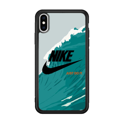 Nike Green Wave iPhone XS Case